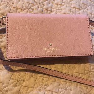 Kate spade iphone wallet and strap
